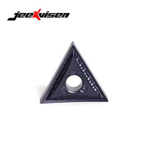 Jeekvisen Insert de tournage en carbure de TNMG160402-MS de haute qualité Outil de coupe en alliage super dur noir pour pièce en acier - Product Image 2