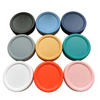 Capuchons à vis en plastique 70 mm 86 mm, couvercles de bocaux Mason en plastique coloré, compatibles avec les bocaux à large ouverture, avec anneaux en silicone