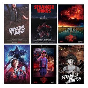Meian - Pintura de Diamantes DIY de Retrato de Stranger Things, Hecha a Mano con Acuarelas, Estilo Impresionista, 30x40cm, con Soporte de Lienzo - Product Image 2