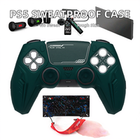 Peau en silicone anti-transpiration pour accessoire de boîtier de jeu pour manette PS5