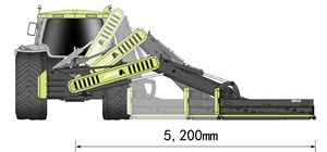 Wosaawon — tondeuse à lin à décharge latérale, <span class=keywords><strong>DM520</strong></span>, pour tracteur lourd, 140-180hp - Product Image 5