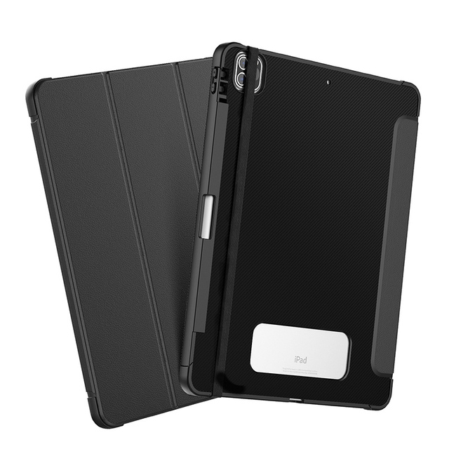 Leather Flip Cover case for iPad Pro 12.9 Inch 6th/5th /4th/3rd Generation Built in Pen Slot