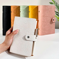 Cuaderno A6 con Anillas, Cuaderno de Cuero Personalizado, Diario Personalizado, Útiles Escolares, Agenda, Diario
