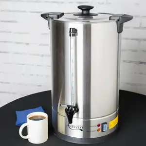 Restaurant Equipment Commercial Stainless Steel Warmer Heating Electric Coffee Urn Single Layer Water Boiler