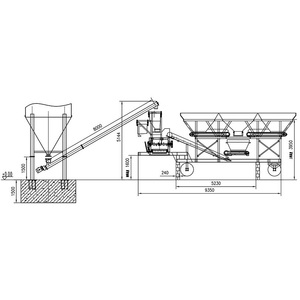 2023 YILI beton mencampur tanaman kendaraan truk dipasang Mobile beton Batching tanaman - Product Image 3