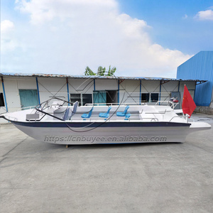 Bateau à coque en aluminium rapide de 23 pieds/7 m avec moteur, 12 passagers, pour le travail aquatique, la pêche et le chargement, bateau rapide à vendre, yacht de luxe - Product Image 2