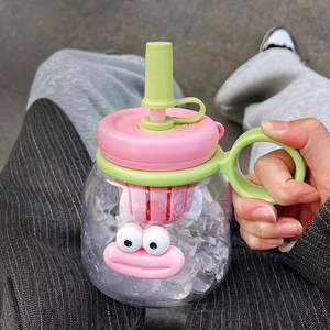 Gobelet d'été haut de gamme pour filles, grande capacité, résistant à la chaleur, style coréen mignon, avec infuseur à thé intégré - Product Image 3