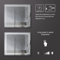 Miroir à Led intelligent avec écran tactile, vente en gros,