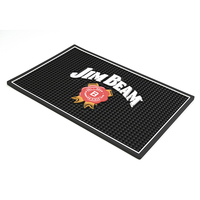Tapis de sol pour bar en pvc de haute qualité, coréen, carré, de marque, personnalisé, en caoutchouc pour boisson, 1 pièce