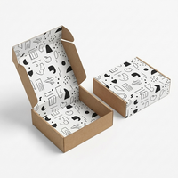 Boîte d'expédition en carton ondulé kraft de bonne qualité, petite et durable, 12x9x4