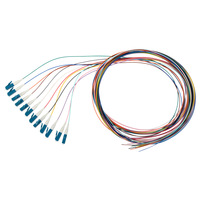 10pcs Per Bag 0.9mm 2.0mm 9/125 Sm Simplex Lc Upc/pc 1meter Tight Buffer Fiber Optic Pigtail Optical Fiber Patch Cored