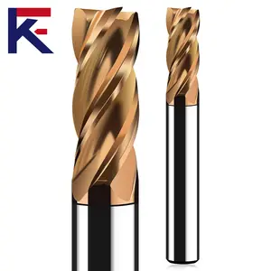 KF HRC 60 Karbit-Flachschlifffräse für Stahl 4 Flöten Fräsmaschine mit Beschichtung Cnc-Maschine Wolfram-Stahlwerkzeug