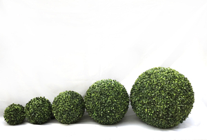Nouvelle boule d'herbe artificielle milan/geen, boules décoratives en bois de boxeur artificiel pour décoration de jardin - Product Image 3