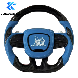 Volant en fibre de carbone pour <span class=keywords><strong>Dodge</strong></span> Charger Challenger Durango Demon <span class=keywords><strong>SRT</strong></span> Journey RT <span class=keywords><strong>Viper</strong></span> Ram TRX SXT Hellcat Scat Pack - Product Image 3