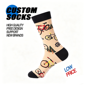Chaussettes de cyclisme personnalisées à motif de <span class=keywords><strong>vélo</strong></span>, unisexes, respirantes, <span class=keywords><strong>en</strong></span> coton, pour les amateurs de <span class=keywords><strong>vélo</strong></span>, vente <span class=keywords><strong>en</strong></span> gros - Product Image 1