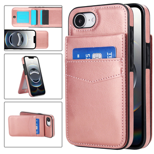 Funda de Cuero PU LT con Soporte Magnético y Ranuras para Tarjetas para 17 Pro/17E/16E, Antideslizante, con Soporte y Protección Antiarañazos - Product Image 5