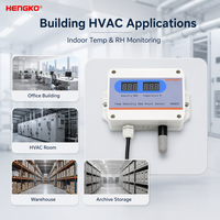 Capteur d'humidité de la température HG803 4-20mA RS485 Modbus RTU avec émetteur d'affichage pour la construction