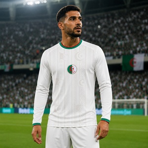 2627 <span class=keywords><strong>Maillot</strong></span> de football rétro Algérie <span class=keywords><strong>rose</strong></span> oversize à manches longues pour enfants, <span class=keywords><strong>maillot</strong></span> officiel de l'équipe algérienne pour hommes - Product Image 1