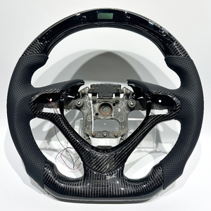Volant de sport pour voiture en cuir et fibre de carbone noire avec LED, personnalisable en usine, adapté aux modèles TLX TL ILX ZDX - Product Image 1