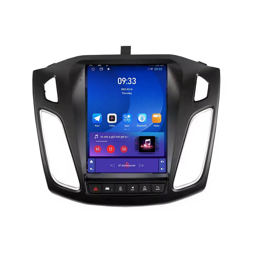 9.7" tesla Style car radio android ForFORD Focus 2012-2016 GPS navigation built-in carplay head unit Autoradio Audio