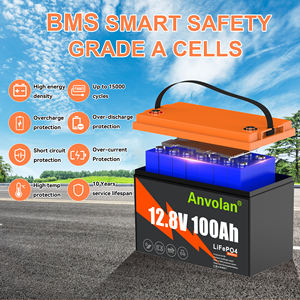 <span class=keywords><strong>Batterie</strong></span> LiFePO4 <span class=keywords><strong>12V</strong></span> 100Ah ultra-compacte, 4 fois plus dense en énergie que les batteries au plomb-acide, pour station d'alimentation mobile - Product Image 3
