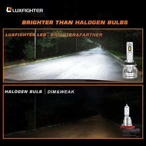 Luxfighter R10 Extreme Bright 100w 10000lm H4 H7 H11 F10 C6s Auto Lights E60 G20 Mini Projector C6 Car <strong>Led</strong> Headlights Bulbs - Product Image 4