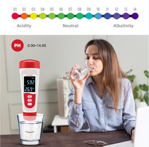 เครื่องวัดค่า pH แบบพกพา Wanbang ความแม่นยำ 0.01pH หน้าจอ LCD ใช้แบตเตอรี่ <span class=keywords><strong>LR44</strong></span>-เหมาะสำหรับสระว่ายน้ำและน้ำดื่ม รองรับ OEM/ODM/OBM - Product Image 4