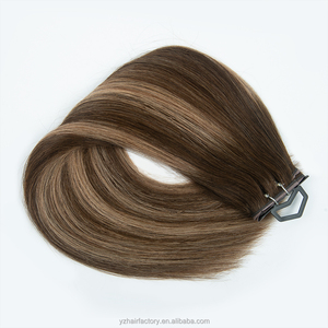 Extensiones de Cabello con Trama Invisible de Mariposa Rubia Rusa sin Costuras de PU, Trama de Piel con Agujeros - Product Image 4