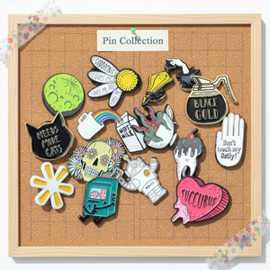 Magnetic for Custom Logo Engraved Modern Design Gold Plated Lapel Pin No Damage to <strong>Clothes</strong> - Product Image 3