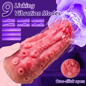 5 in 1リアルな舌型Gスポットバイブレーター加熱＆9種類の振動モードクリトリス刺激器舐めるような振動大人のおもちゃ - Product Image 2