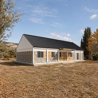 Casa Prefabricada Modular con Estructura de Acero Personalizada para Casas Prefabricadas de 3 Habitaciones con Paneles de Pared Aislados