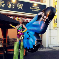 Robe de costume gonflable géante de Parade, papillon, performance élégante