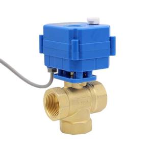 Mini-vanne à bille en laiton électrique DN20 5V 24V 220V à commande manuelle, vanne de vidange en cuivre à passage total pour le contrôle de l'eau - Product Image 3