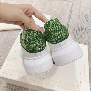Zapatillas de lujo con decoración de diamantes de marca, diseño original, con cordones, que aumentan la altura, informales, para caminar y correr. - Product Image 2