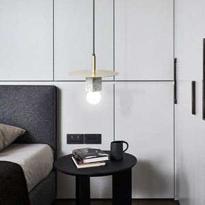 Lámpara Colgante de Mármol Minimalista Nórdica Posmoderna, Arte Creativo Único para Restaurante, Pasillo, Dormitorio, Lateral o Bar - Product Image 5
