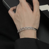 18K Vergoldetes Ginkgo-Blatt Kubanisches Gliederarmband Funkelndes Zirkonia Offenes Manschettenarmband Luxuriöses Alltagsschmuckstück für Damen Hypoallergen