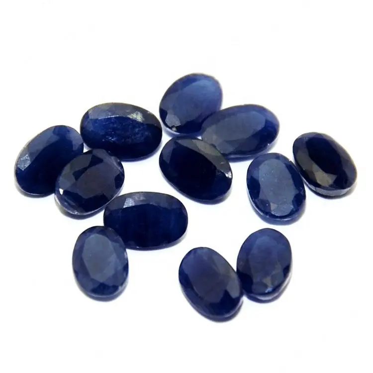 Gute Qualität Großhandel Edelstein 3A Blau Natur Saphir Stein Preis Perlen