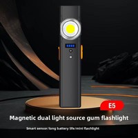 Lampe torche EDC ultra-fine OEM, magnétique, rechargeable par USB-C, LED, format carte, pour extérieur, camping, randonnée, urgence, logo personnalisé