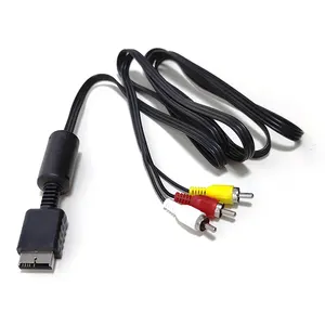 1.5M كابل AV ل PS2 PS1 PS3 ، AV إلى RCA فيديو أغنية مركب التلفزيون الحبل متوافق مع بلاي ستيشن 1 2 3