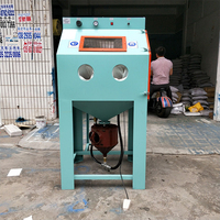 Máquina de chorro de arena pequeña tipo caja, minichorro de arena a presión
