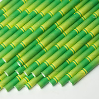 Pailles en papier colorées sur mesure, à bouche plate, de qualité alimentaire, biodégradables, résistantes à l'eau, durables, jetables – Vente chaude directe usine