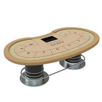 YH 96*48 pouces De Forme Ovale Entièrement Personnalisé Casino Texas Holden Table de Poker Avec Puces Plateau Jeu Utilisé