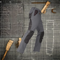 Pantalon en nylon ripstop et élasthanne pour homme - Vêtements de plein air extensibles pour la construction