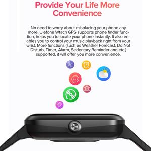 <span class=keywords><strong>Ulefone</strong></span> นาฬิกา Built-In GPS 1.3นิ้วสมาร์ทวอทช์ที่มีอัตราการเต้นหัวใจ14โหมดกีฬาสำหรับผู้ชายผู้หญิงนาฬิกากันน้ำ - Product Image 4