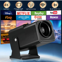 Mini projecteur portable HY320 compatible 4K, projecteur vidéo Android 11, Proyector 4k Wifi 6, écran miroir, mini projecteur portable 4K