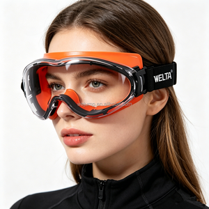 WEJUMP - Gafas de Seguridad con Lentes de PC de Alta Visibilidad, Protección Ocular, Marco Completo de PVC, Correa Elástica, Antivaho - Product Image 2