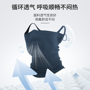 Cycling Mask Windproof Breathable Neck Warmer Unisex Autumn Winter Face Protection With Ear Loops - Product Image 2