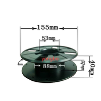 Bobine en plastique de 250 g, 155 mm, bobine vide recyclable pour filament d'imprimante 3D, moulage par injection, matériau PS PP