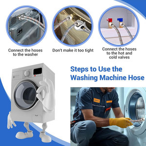 สายส่งน้ำร้อนน้ำเย็นแบบพรีเมียม สายสแตนเลสแบบยืดหยุ่น สำหรับอ่างล้างหน้า ท่อน้ำเข้า - Product Image 5