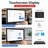KEINONE 21.5 inç Kapasitif Dokunmatik Ekranlı POS Monitörü OEM Android İşletim Sistemli Duvara Monte Perakende, Restoran ve Otel Kullanımı için